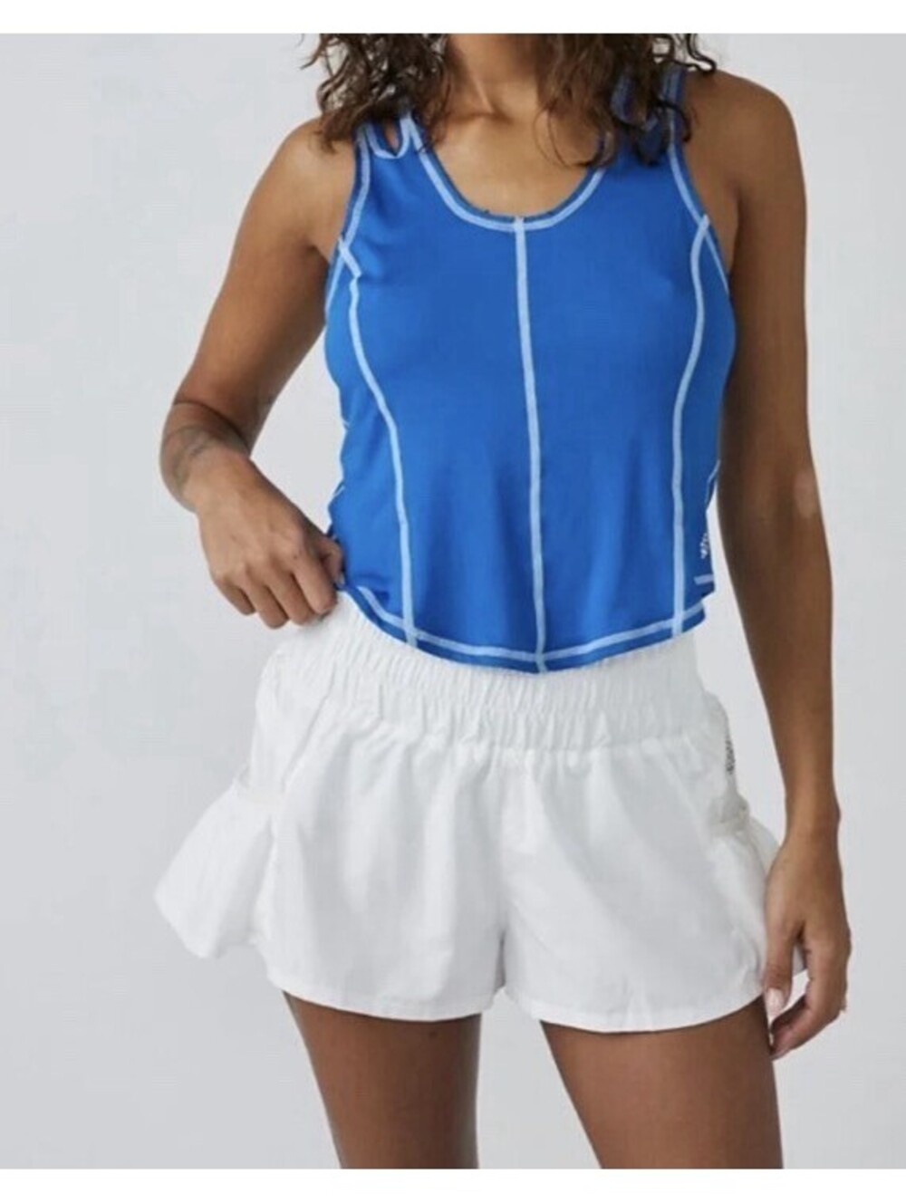NWT Women’s Free People FP Movement Get Your Flirt On Shorts (Size: Small) WHITE